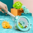 thumbnail image 1 of Floating Rubber Dinosaur Bath Toys, Soft Squirting Water Play Set, Sensory Development for Babies, Non-Toxic Bathtime Fun, Hand-Eye Coordination Toy, 1 of 9