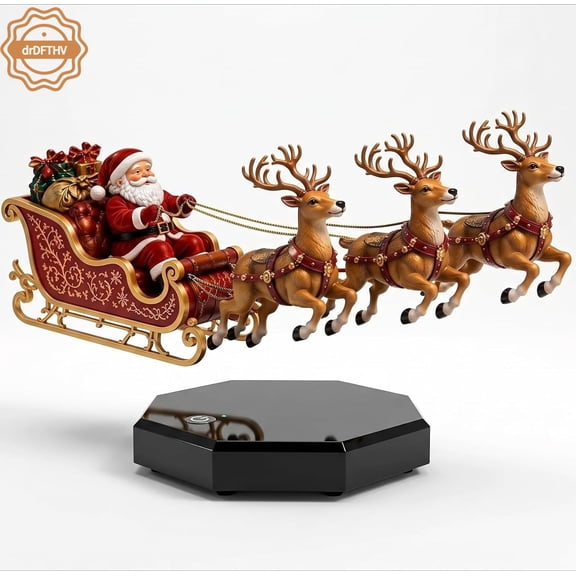 Floating Santa Sleigh and Reindeer, Sleighloft Christmas, Santa Floating Sleigh