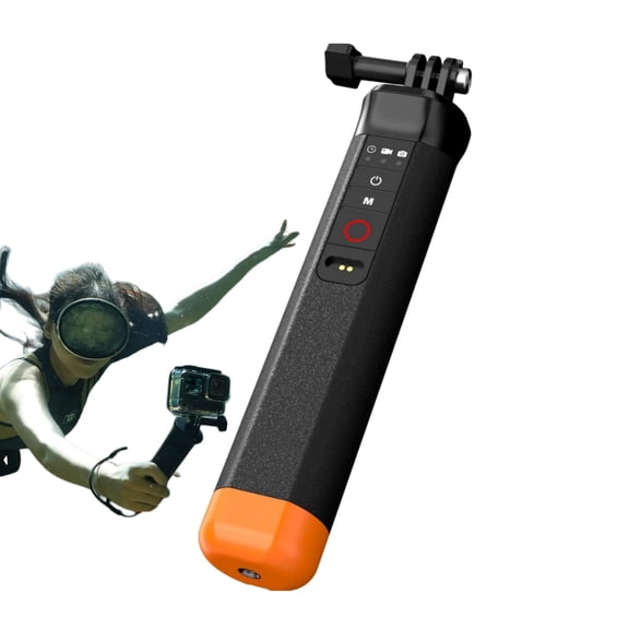 Underwater Bluetooth Remote Floating Selfie Stick, Waterproof Hand Grip for GoPro Hero 13-8, 15M Diving Buoyancy Handle for Action Camera