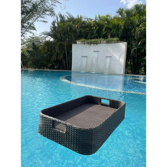 Floating Serving Tray - Brown ( Rectangle )