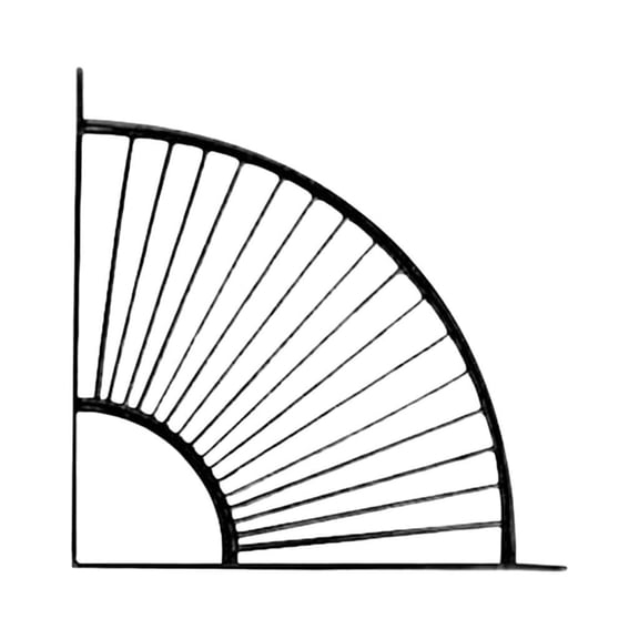 Floating Shelf Bracket Decorative Shelf Holder Wall Mount Support Black Metal Large Size for Office Kitchen Living Room