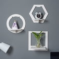 thumbnail image 1 of No Drilling Wall Mount Floating Shelf, Decorative Display Rack for Plants, Books & Home Decor, Punch-Free Installation, 1 of 8