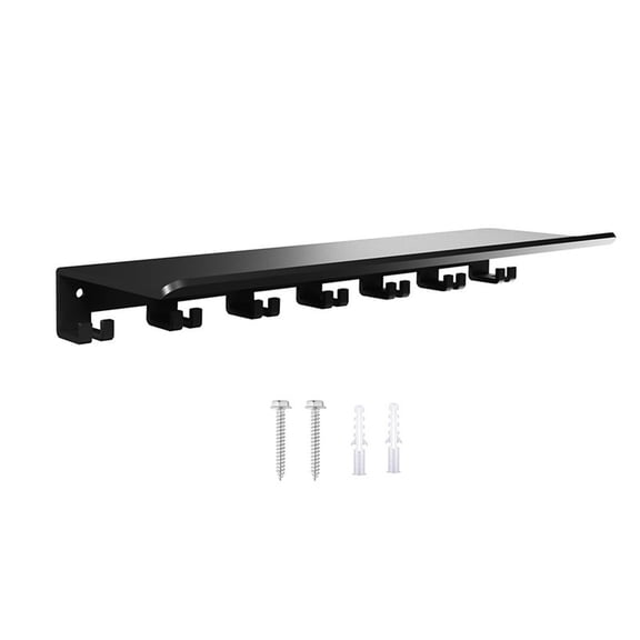 Floating Shelf Organizer Compatible with Tonal Accessories Home Gym Weight Storage Equipment Hanger Metal Rack Holder Wall Mount with Hooks T-Lock Adapters Bracket Hanger Workout Fitness