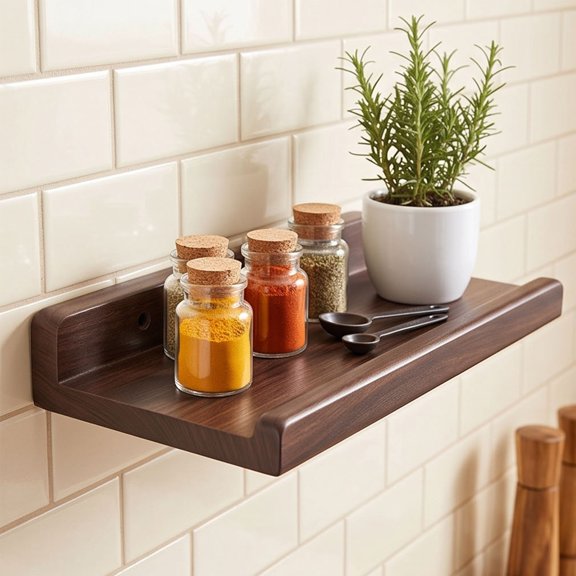 Floating Shelf for Wall Natural Oak Wood Wall Shelves 12 Inch, Display Picture Ledge Shelf for Bedroom Living Room Bathroom Office Kitchen Storage Shelves