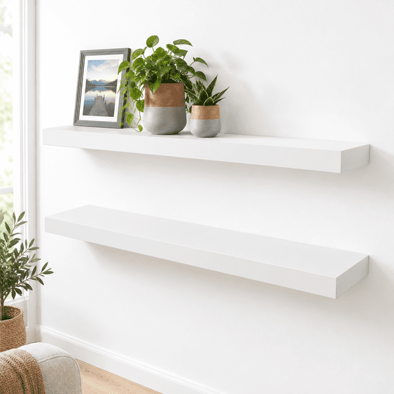 Mounted Display Shelf Racks Floating Shelves 31w X 8d Wall Mounted Display With Invisible Brackets ...
