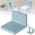 thumbnail image 1 of Floating Shelves 4 x 4 x 3 Inch for Wall, Punch Wall Mount Shelf with Self Adhesive Hanger, Waterproof Plastic Floating Shelf for Living Room, Kitchen, Bathroom, Bedroom, 1 of 5