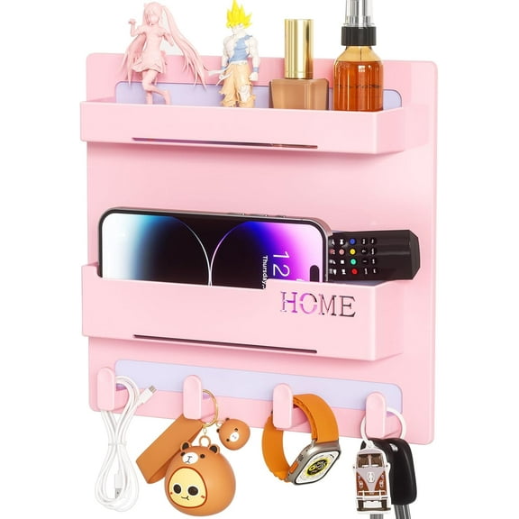 Floating Shelves for Bedside Shelf Accessories Organizer, Wall Mount Self , Cute Room Decor Aesthetic, Girls Room Decor, Cool Stuff For Storage And Organization, Bedside Wall Organizer