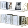 thumbnail image 1 of Floating Shelves Set Of 2 315787 Inch Wood White For Home Decor Storage Display, 1 of 4
