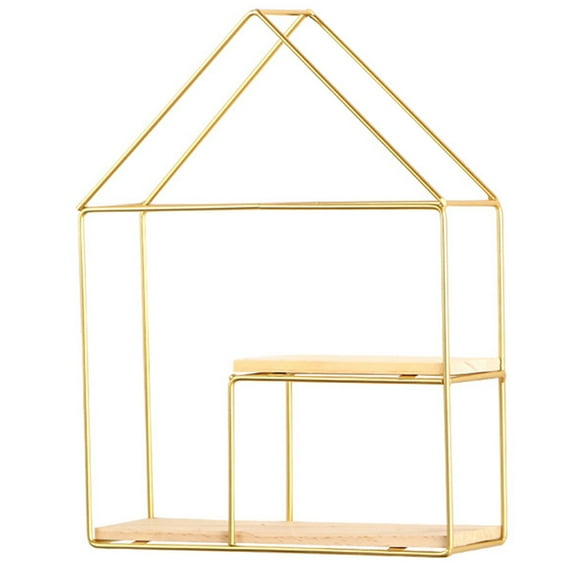 Floating Shelves Wall Mounted Hanging Shelves for Wall Decor,Storage | Metal Bracket and Wood Wall Shelf for Living Room,Bedroom,Bathroom,Kitchen