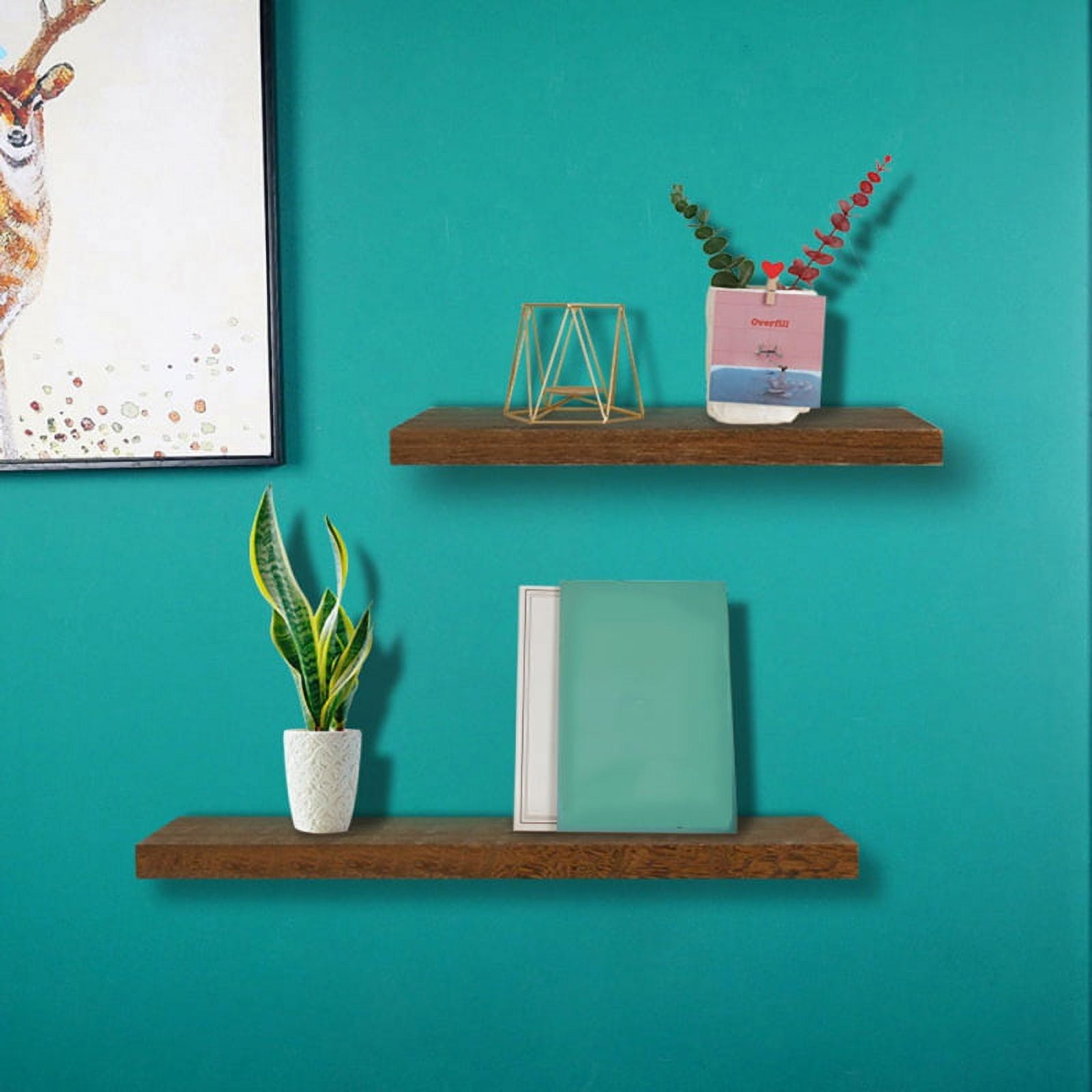 Floating Shelves Wall Mounted Rustic Floating Wood Wall Shelf Wall