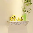 thumbnail image 1 of Floating Shelves Wall Mounted, White Carved Filigree Shelves Design Wall Shelf for Home, Cutout Design Shelves, White Vintage Long Shelf Display Storage Furniture Home Decor, 1 of 6