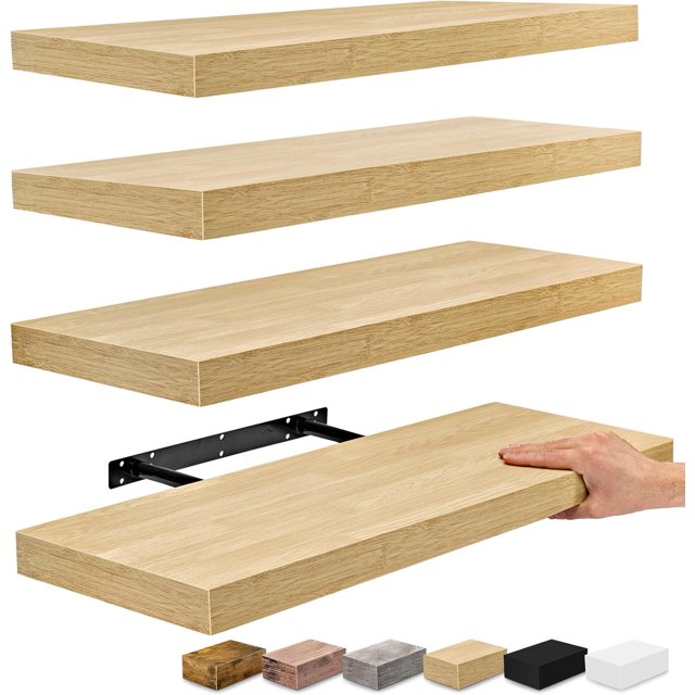 Floating Shelves, Wall Shelves for Bedroom, Kitchen, Living Room