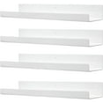 thumbnail image 1 of Floating Shelves,Wall Shelves for Book,White Floating Shelves,Acrylic Shelves,Self Adhesive Shelf,Display Storage No Drill Shelf for Bathroom,Bedroom,Kitchen,Living Room,Nursery,Office (30cm-4pcs), 1 of 7