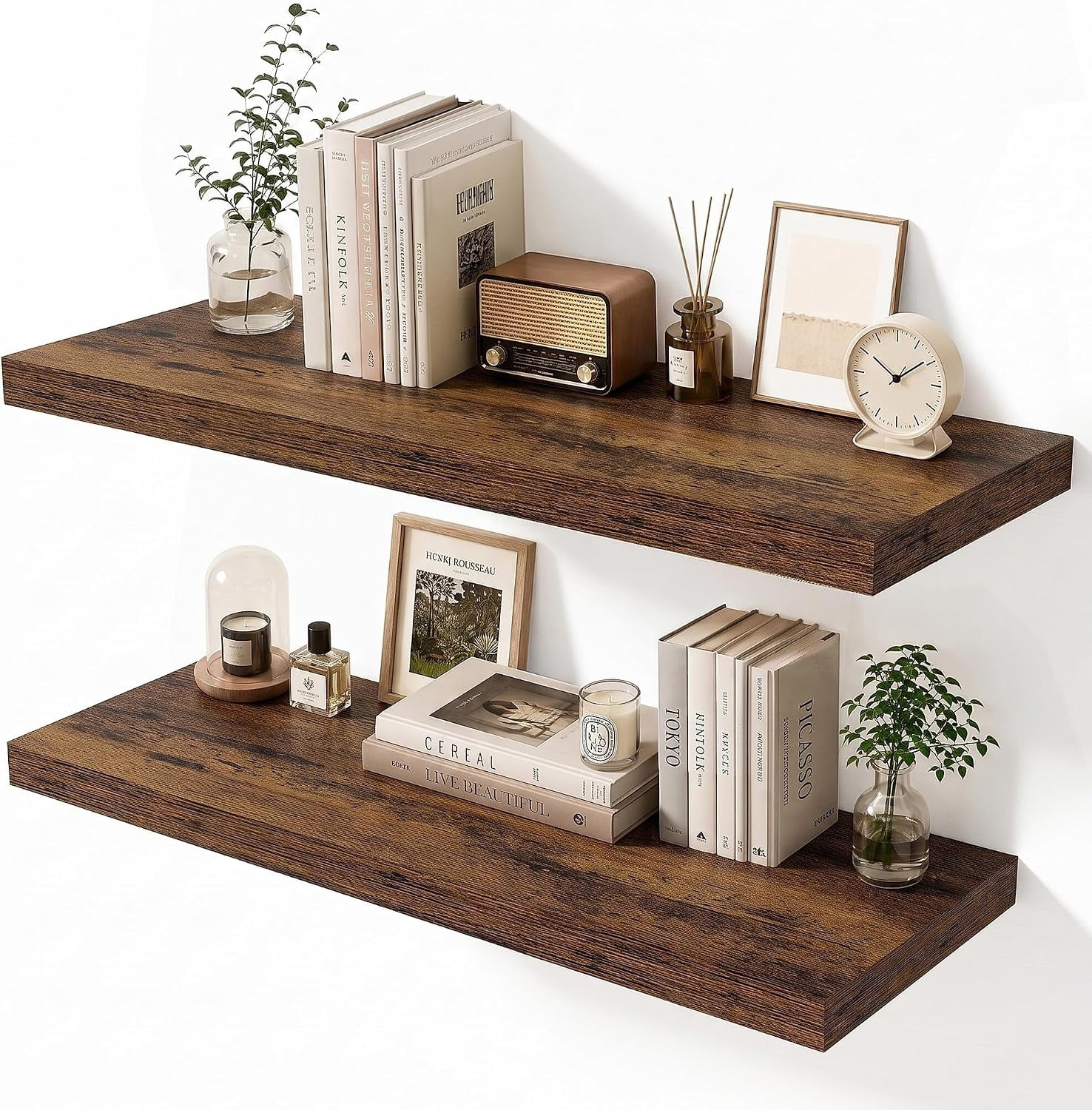 Floating Shelves for Wall 10-Inch Deep, 28-Inch Width, Wall Mounted ...