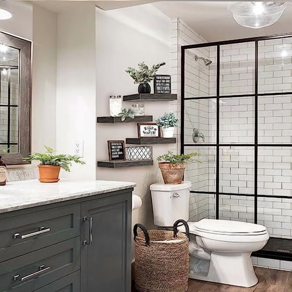 Floating Shelves for Wall Bathroom Shelf Bedroom Kitchen Living Room ...