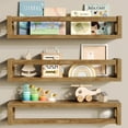 thumbnail image 1 of Floating Shelves for Wall - Nursery Bookshelf, Versatile Wall-Mounted Kids Book Shelf for Room Decor, Ideal for Books, Toys, Spice Rack, 1 of 6