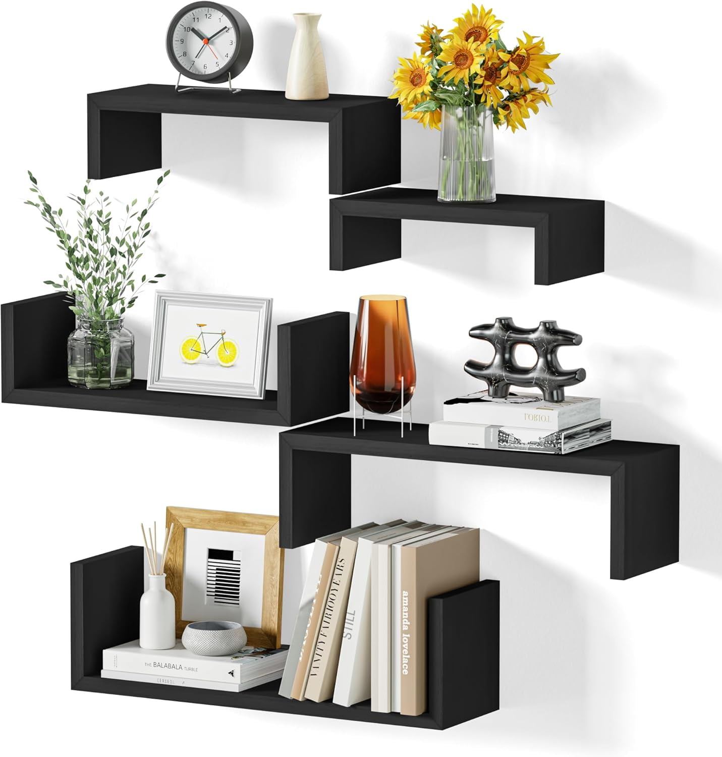 Floating Shelves for Wall, Wall Shelves for Bathroom, Bedroom, Living