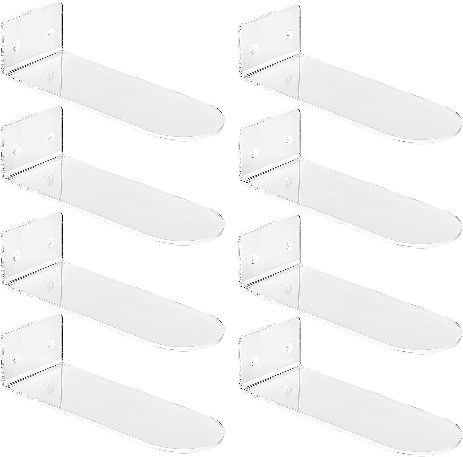 Floating Shoe Display 8 Pack,Levitating Acrylic Shoe Shelf for Wall ...