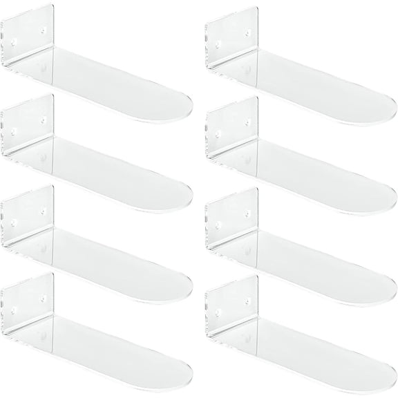 Floating Shoe Display 8 Pack,Levitating Acrylic Shoe Shelf for Wall,Clear Wall M