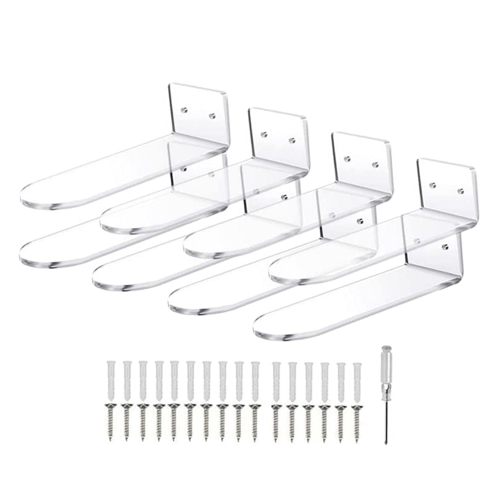 Floating Shoe Display Shelves for Wall Mount 8,Clear Acrylic Floating
