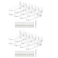 Floating Shoe Display Shelves for Wall Mount Set of 16,Clear Acrylic