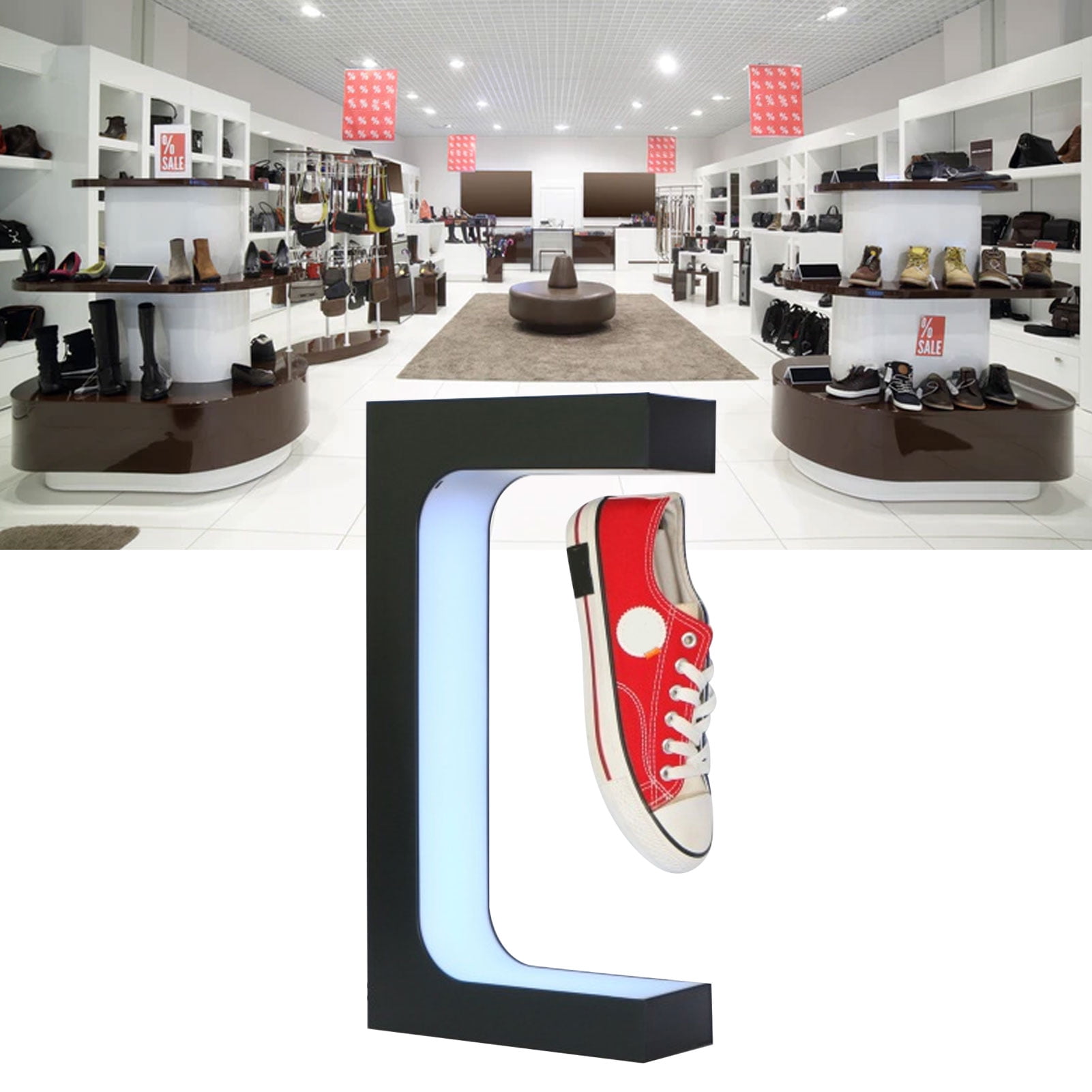 Floating Shoes Display, 16 Light Colors 50Hz 60Hz 12V 3A 100240V