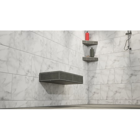 Floating Shower Bench Kit® with Dural XPS Foam Board® - Original Shower Bench Bracket® (24")