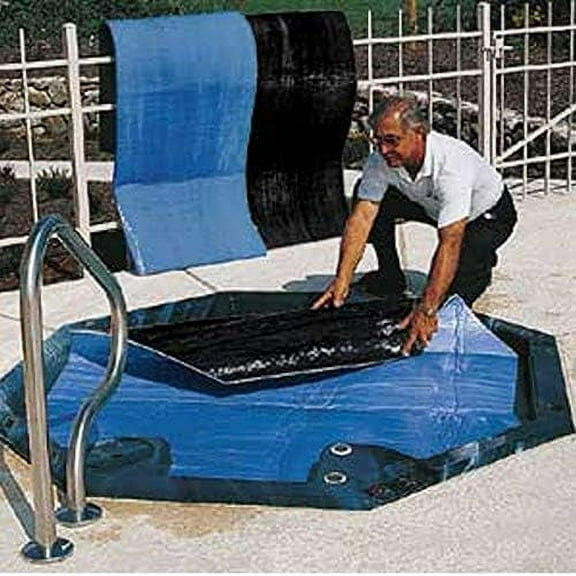 Floating Spa Cover Protector (Blue-Black, 8x7)