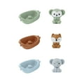 thumbnail image 1 of Floating Stackable Bath Toys for Kids, 3-Pack Animal Boats with Finger Puppets - Bathtub & Pool Water Play for Toddlers Motor Skills Development(A), 1 of 6