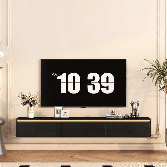 Floating Style - Upgraded LED Light Strip - Relaxing Living Space - Enhance Visual Appeal