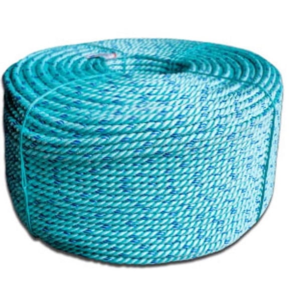 Floating SuperTEC Crab Rope - 3/8" x 1200 ft., Lt Blue & Dk Blue