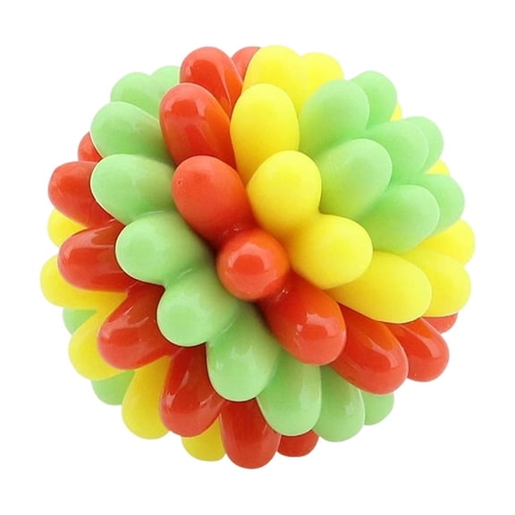 Floating TPR Dog Chew Ball Toy, Interactive Teeth Cleaning and IQ Training for Small to Large Dogs, Boredom Relief Bouncy Fun(Green)