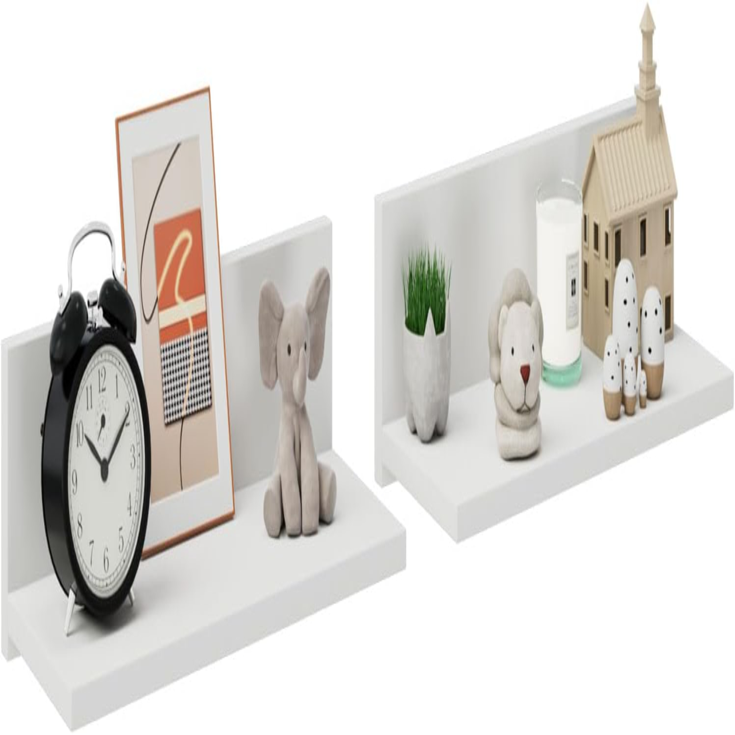 Floating TV Stand Modern Glossy Wall Mounted TV Shelf 88\u201C Wood