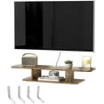 Floating TV Stand, Wall Mounted Entertainment Center and Shelf