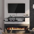 thumbnail image 1 of Floating TV Stand with Storage, 55" Floating TV Shelf for Wall, Floating Entertainment Center Wall Shelf for Living Room, Bedroom, Black, 1 of 7