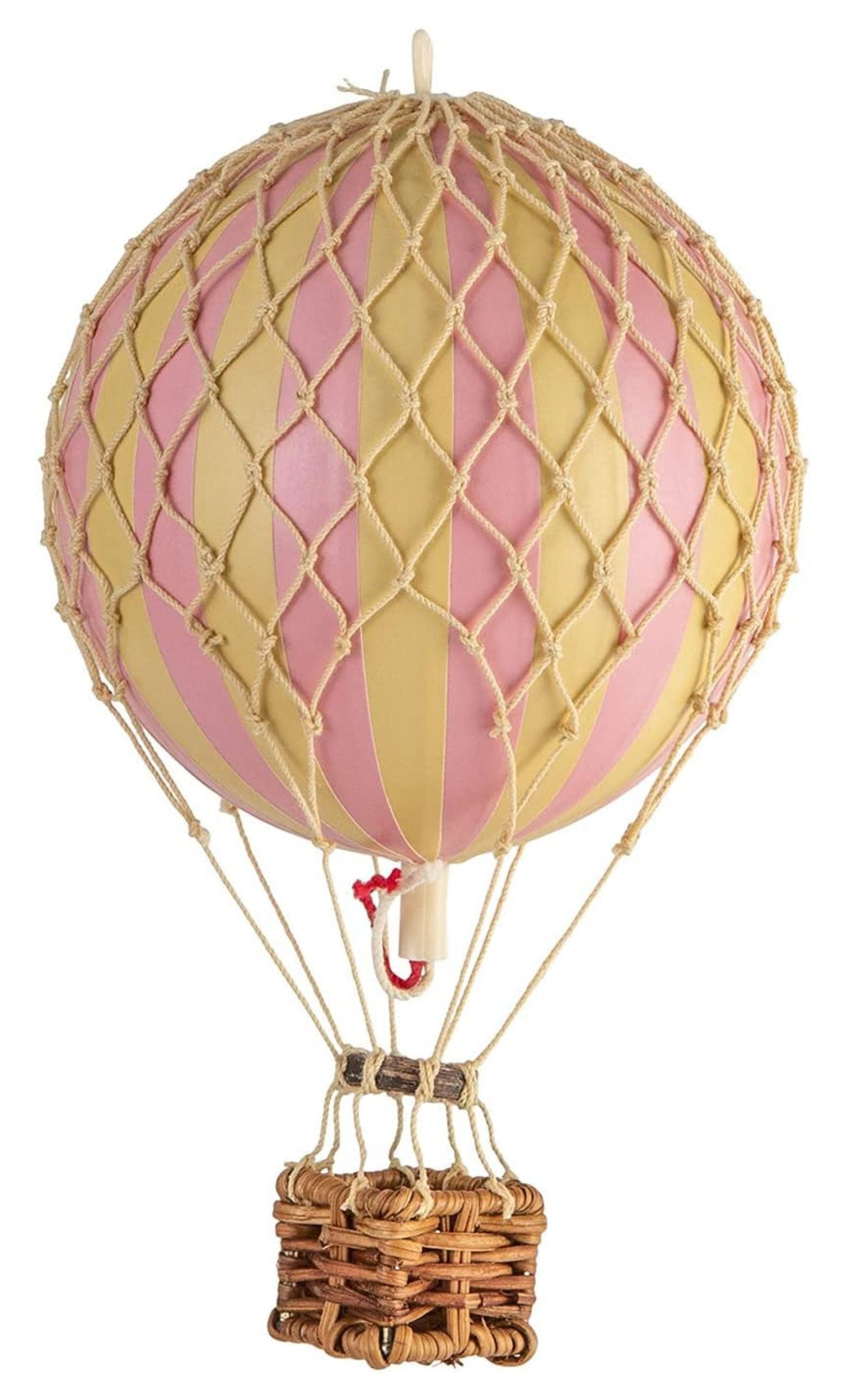 Pink and Yellow Vintage Hot Air Balloon Hanging Decor
