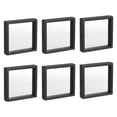 thumbnail image 1 of Floating Thin Film Display Box, ABS Frame Case 11cm x 11cm x 2cm Black Pack of 6, 1 of 5