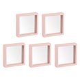 thumbnail image 1 of Floating Thin Film Display Box, ABS Frame Case 9cm x 9cm x 2cm Pink Pack of 5, 1 of 5
