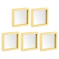 thumbnail image 1 of Floating Thin Film Display Box, ABS Frame Case 9cm x 9cm x 2cm Yellow Pack of 5, 1 of 5