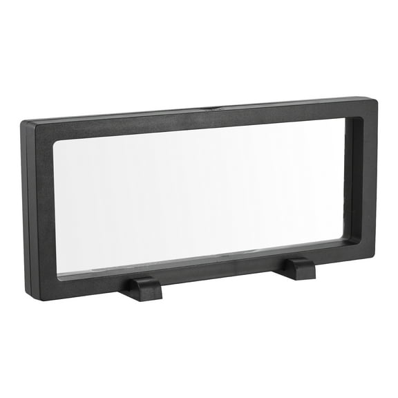 Floating Thin Film Display Box with Base 30cm x 11cm x 2cm Black Pack of 1