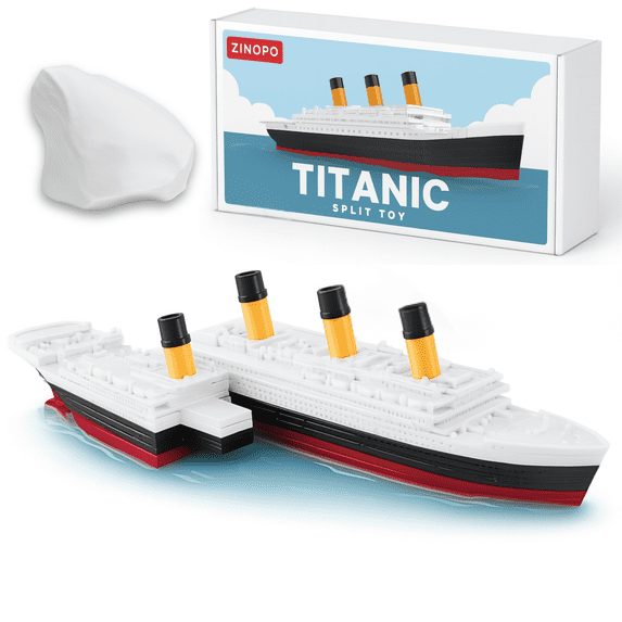 ZINOPO, Titanic Model, Split-apart 8-inch Replica, Historical Sinking ...