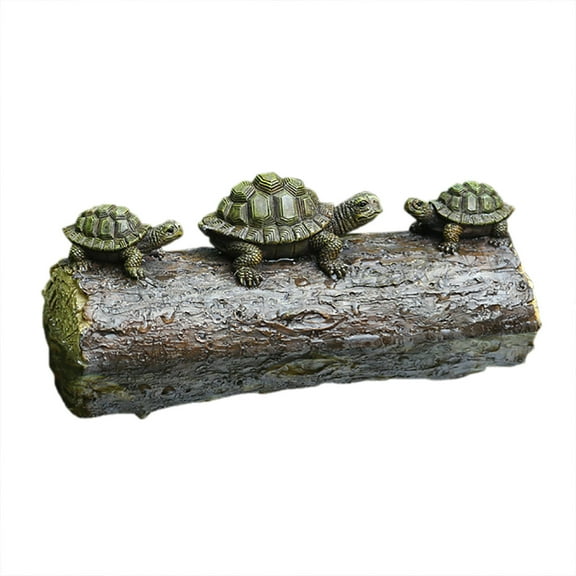 Floating Turtle Sculptures for Ponds - Green Resin Turtle Statues, Waterproof Garden & Pool Decor, Fun Floating Pond Accessories for Outdoor Landscaping
