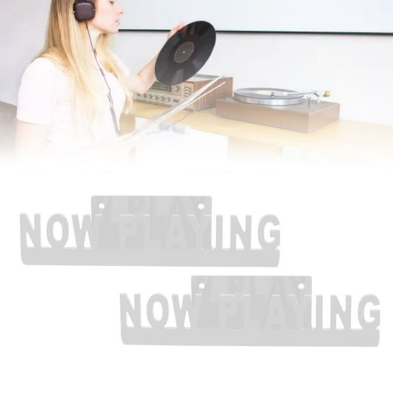 Acrylic Vinyl Wall Display Shelf, Showcase Now Playing Records Home Decor, Easy Install