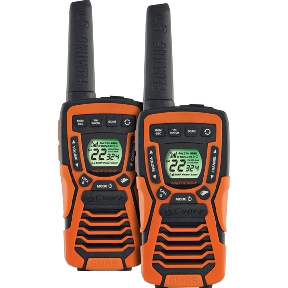 Cobra ACXT645 Waterproof Walkie Talkies Rechargeable, 22 Channels, Long Range 35-Mile Two-Way Radio Set (2-Pack) • Price