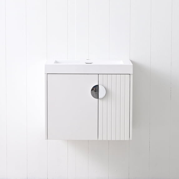 Floating & Wall Mounted Bathroom Vanity Set with Acrylic Sink