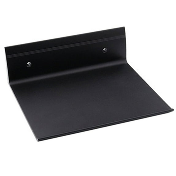 Floating Wall Shelf, Small Shelf Speaker Mount For Bluetooth Speaker, Webcam, Cell Phones, Mesh Router,Toy Display Shelf Metal Speaker Shelf - black