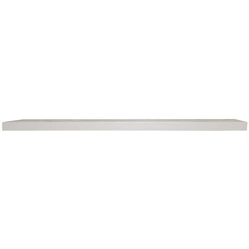 Slimline 48" White MDF Floating Wall Shelf