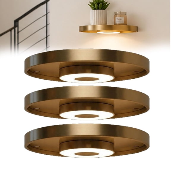 Floating Wall Shelf with Built-in Ambient LED Light
