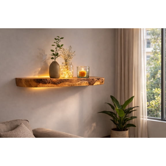 Floating Shelves for Wall, Bathroom Shelves Wall Mounted for Kitchen, Bedroom, Bathroom