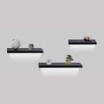 thumbnail image 1 of Floating Wall Shelves Wood,Floating Shelves 31.5 Inches Wall Mounted Wood Shelves For Bathroom Bedroom Living Room Kitchen Hanging Shelf For Books/Storage/Decor With Invisible Rack, 1 of 7